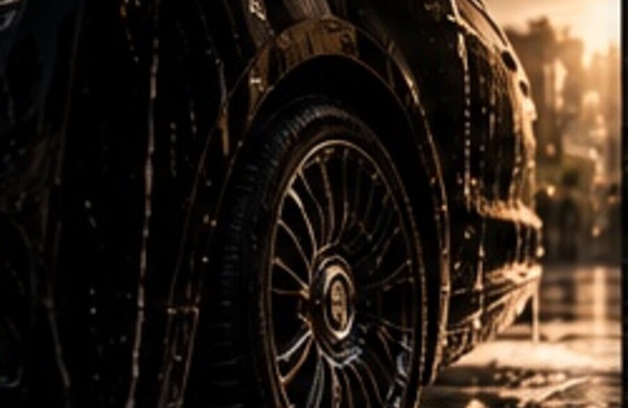 Detailed luxury wheel and bodywork